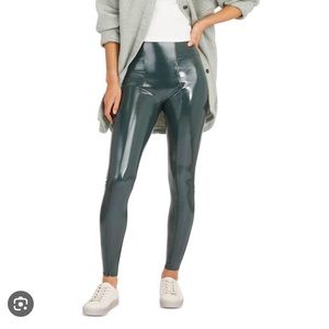 Forest green patent leather SPANX size small NWT